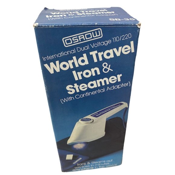 Vintage Osrow Dual Voltage World Travel Iron/Steamer  220V Adapter - Picture 3 of 6